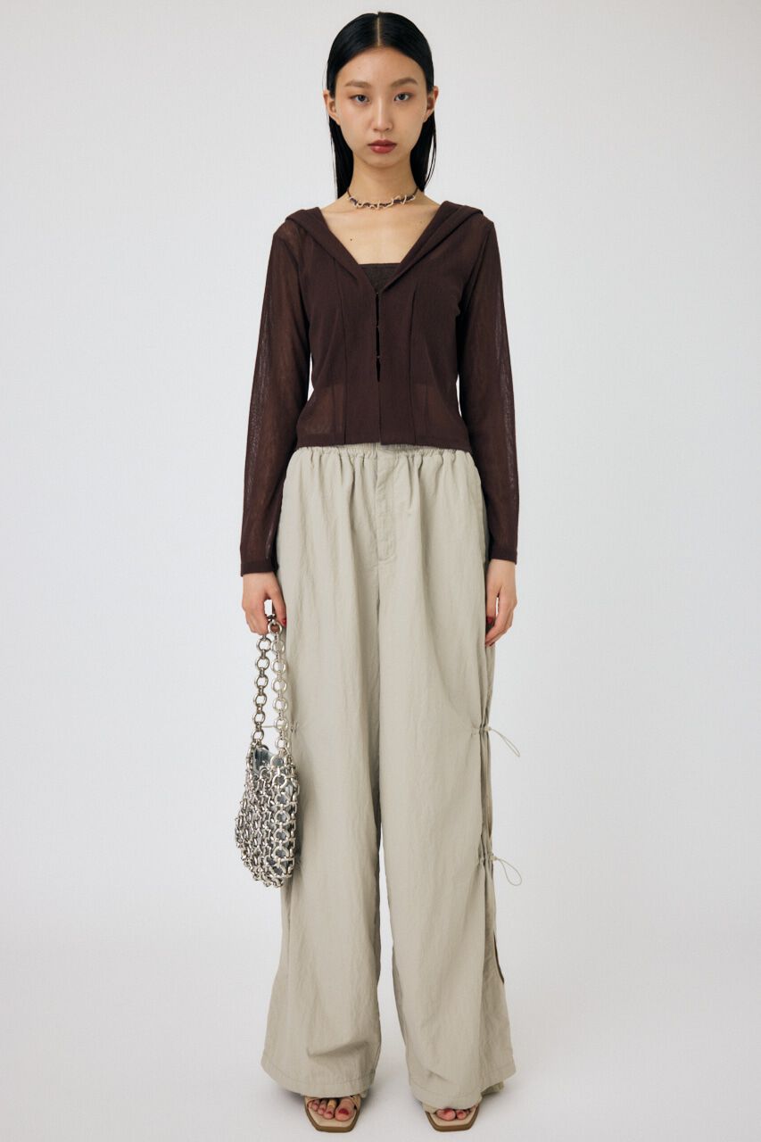 MOUSSY「SHEER CUT フーディ」|パーカー|