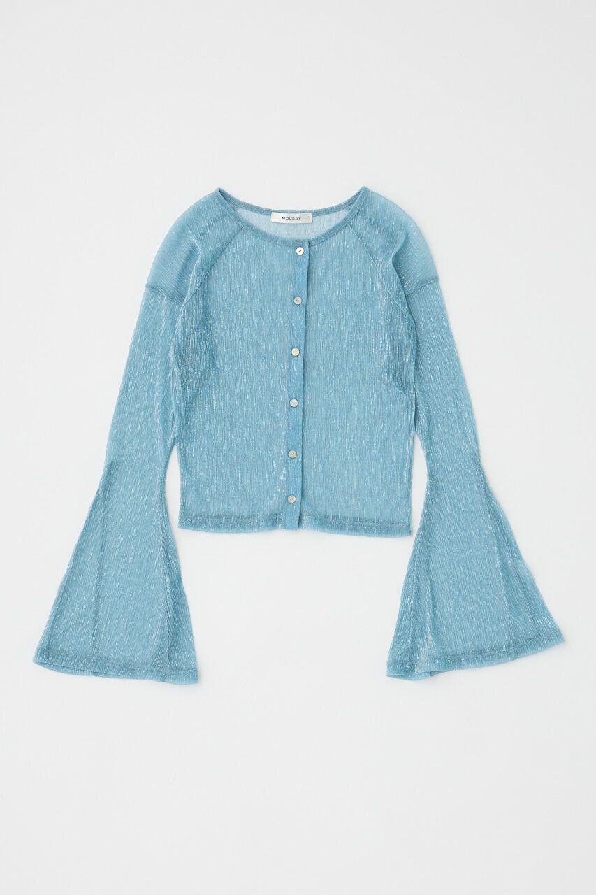 MOUSSY「GLITTER PLEATS カーディガン」|Tシャツ・カットソー|