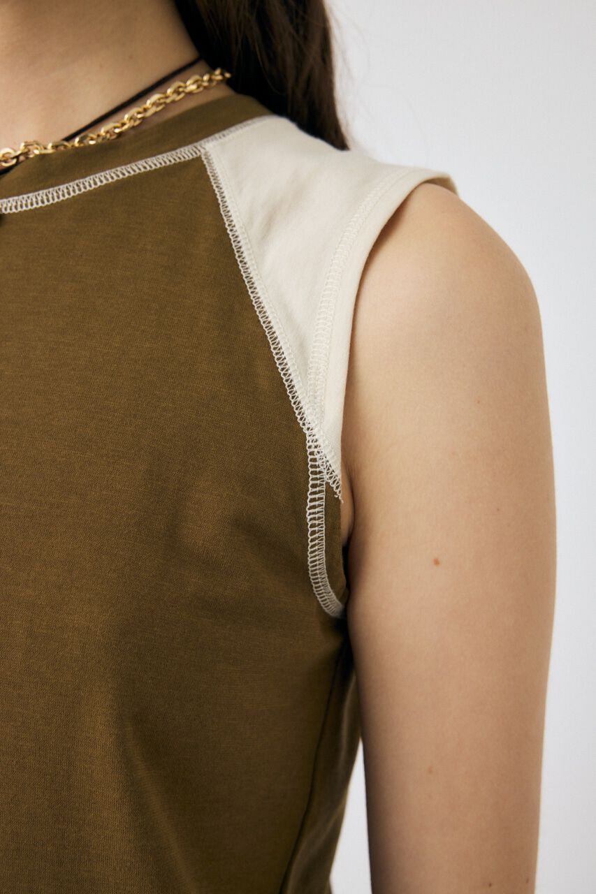 MOUSSY「SLEEVELESS RAGLAN Tシャツ」|その他|