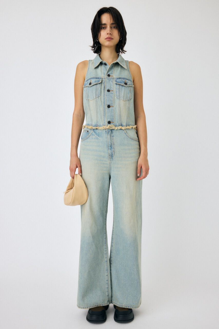 MOUSSY「SLEEVELESS REMAKE ジャンプスーツ」|その他|