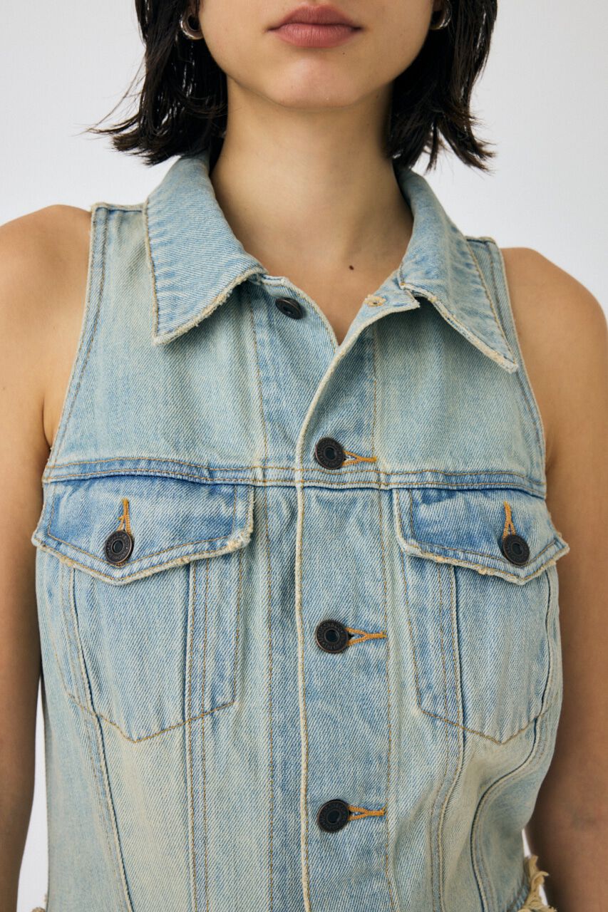 MOUSSY「SLEEVELESS REMAKE ジャンプスーツ」|その他|