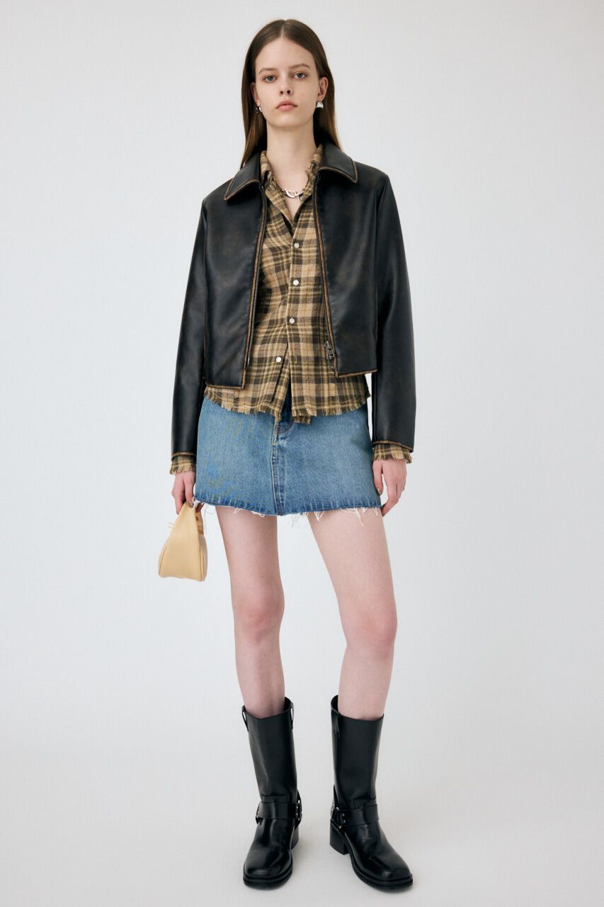 MOUSSY「DOUBLE FRONT TARTAN シャツ」|シャツ・ブラウス|