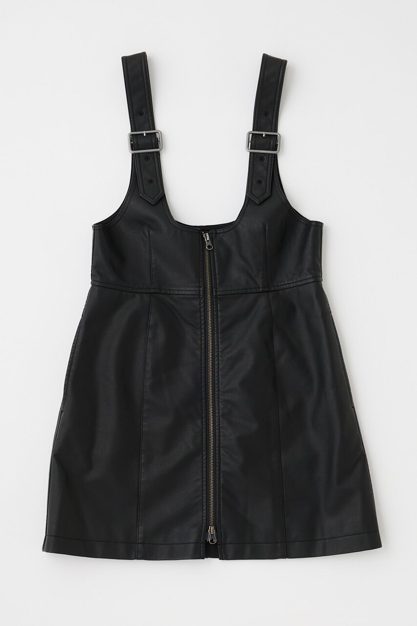 MOUSSY「FRONT ZIP ジャンパースカート」|ワンピース|