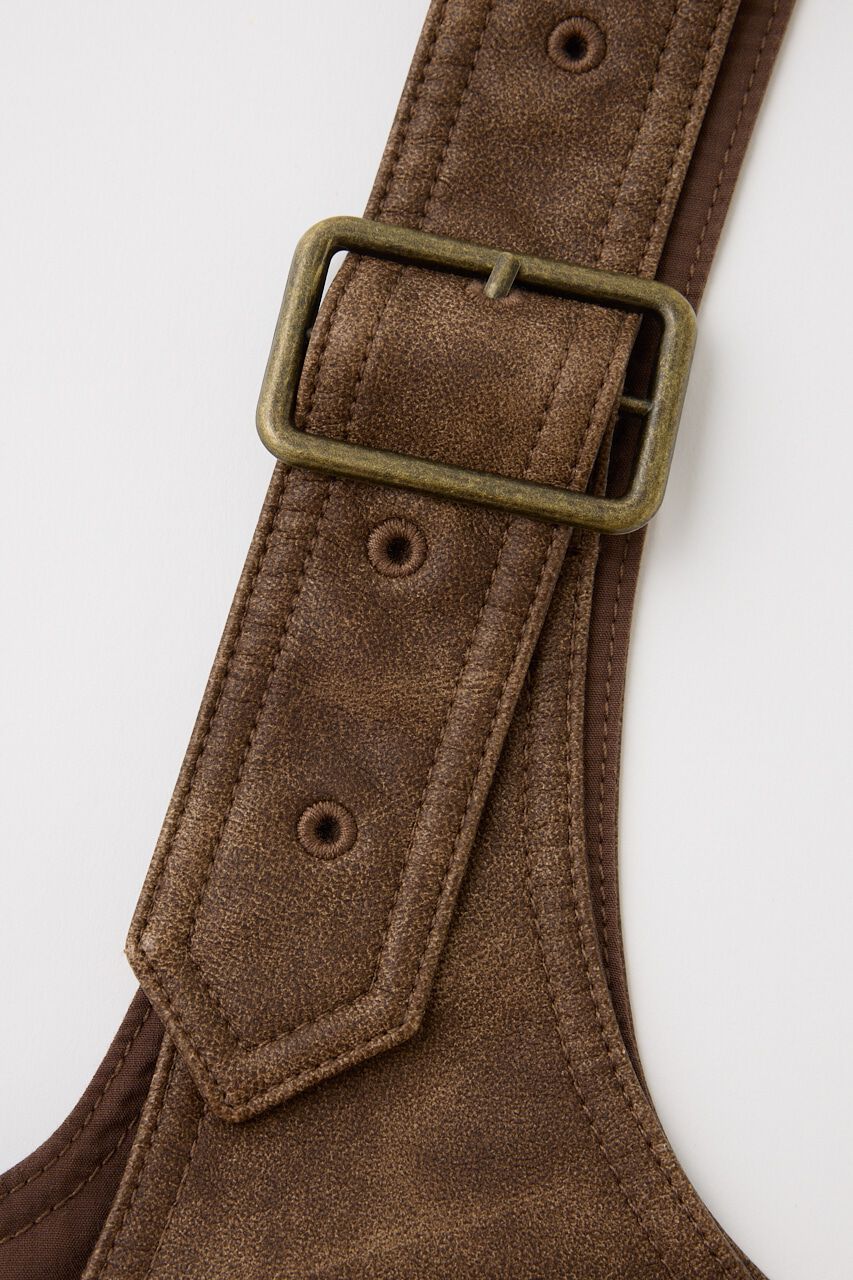 MOUSSY「FRONT ZIP ジャンパースカート」|ワンピース|