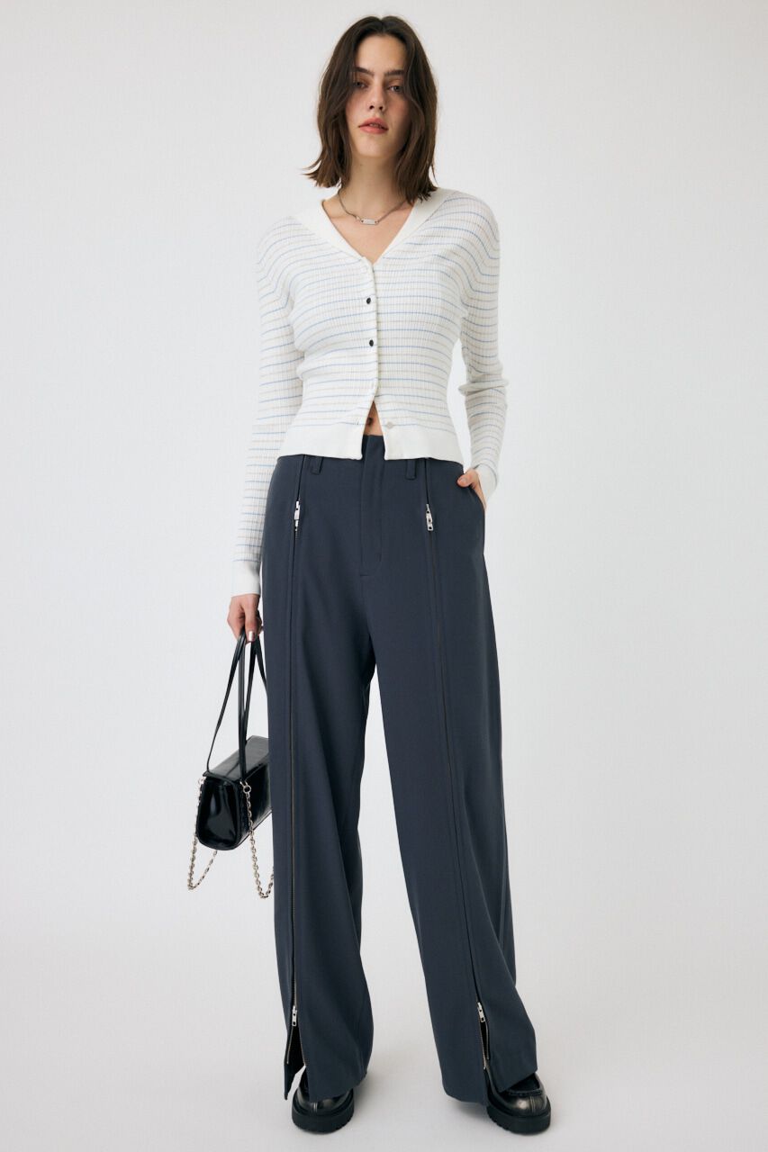 MOUSSY「ZIP UP WIDE トラウザーズ」|その他|