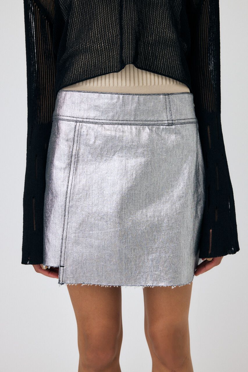 MOUSSY「FOIL PRINT ミニスカート」|スカート|