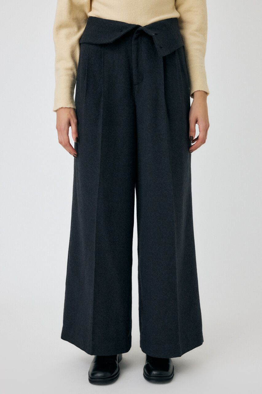 MOUSSY「FOLD WAIST ワイドスラックス」|その他|