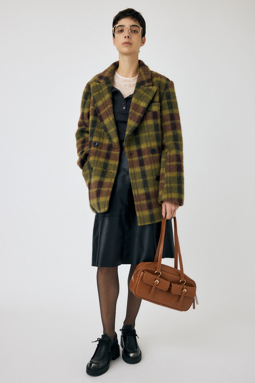 MOUSSY「F/LEATHER フレアスカート」|スカート|