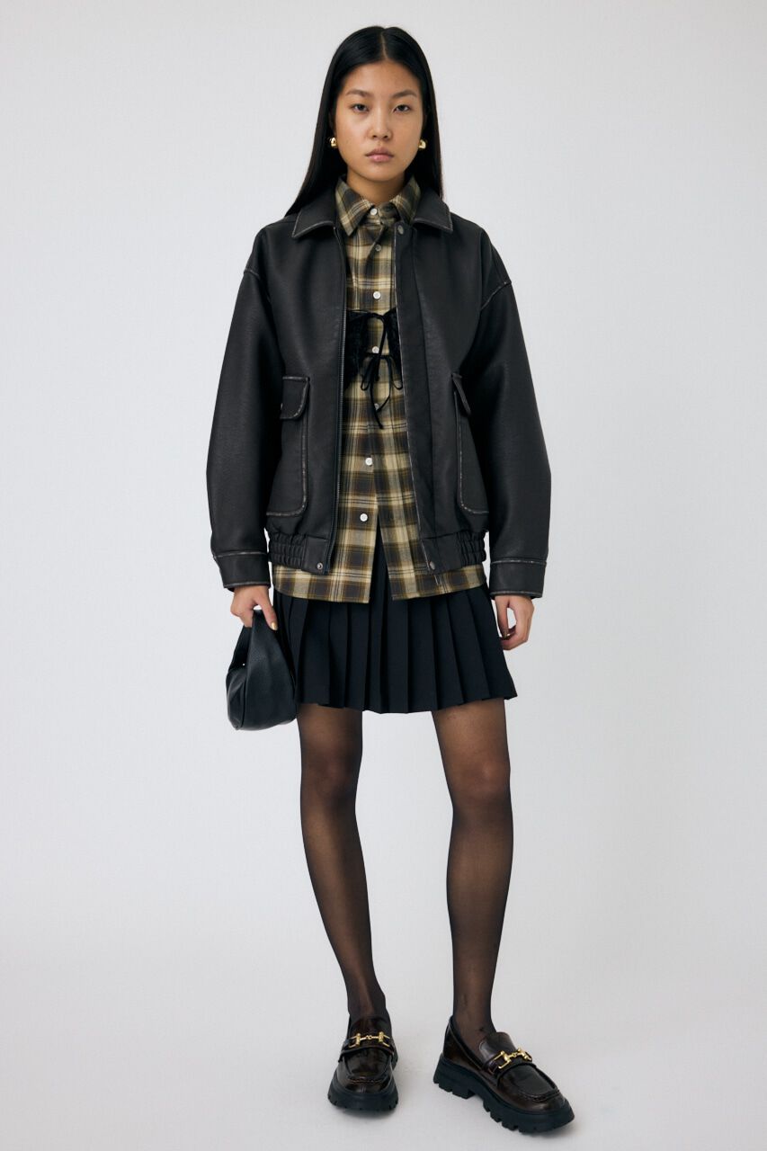 MOUSSY「LACY BUSTIER レイヤードシャツ」|シャツ・ブラウス|