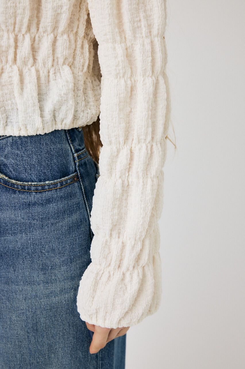 MOUSSY「SHIRRING カーディガン」|Tシャツ・カットソー|