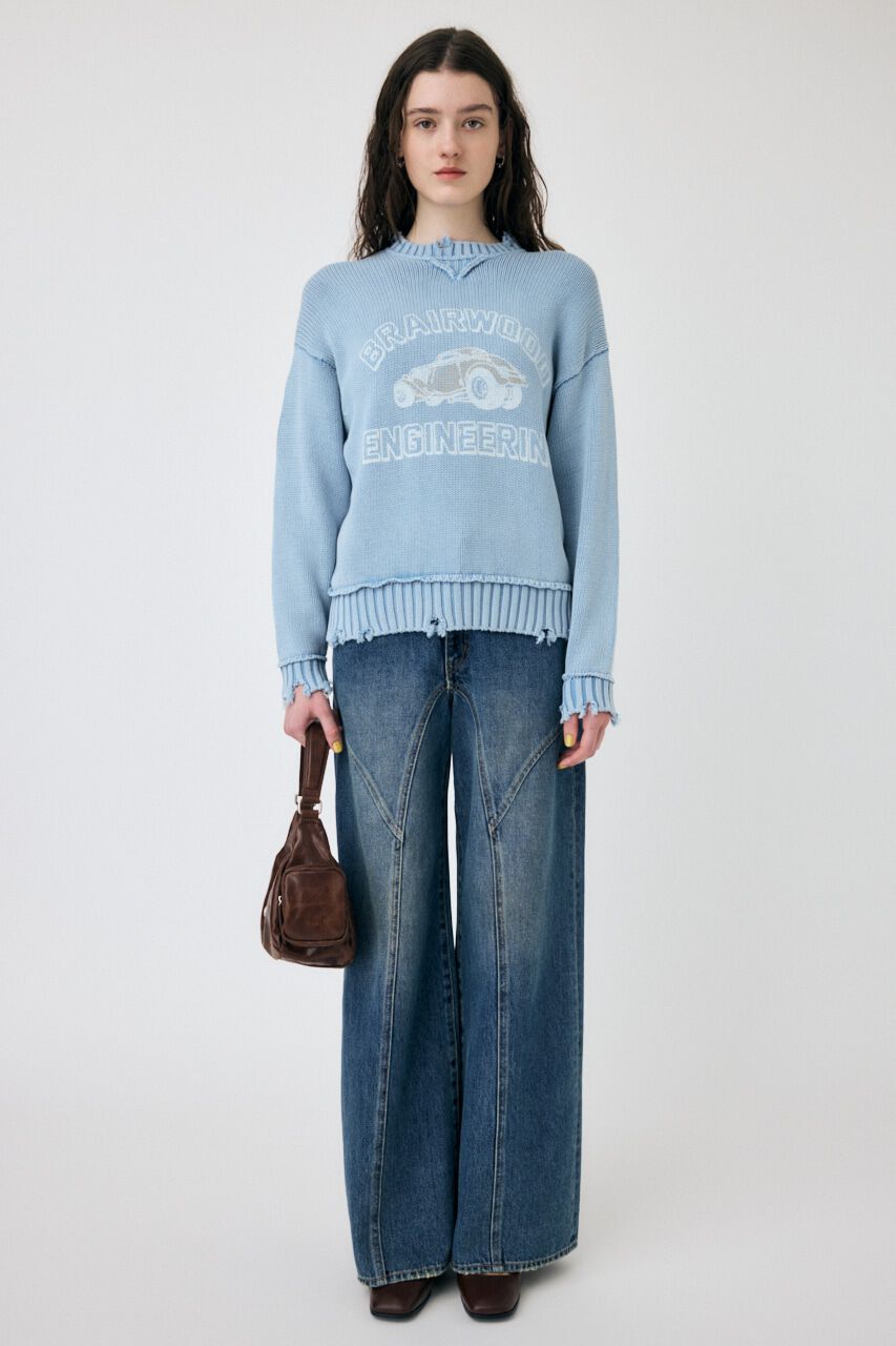 MOUSSY「VINTAGE LIKE PRINTED セーター」|ニット・セーター|