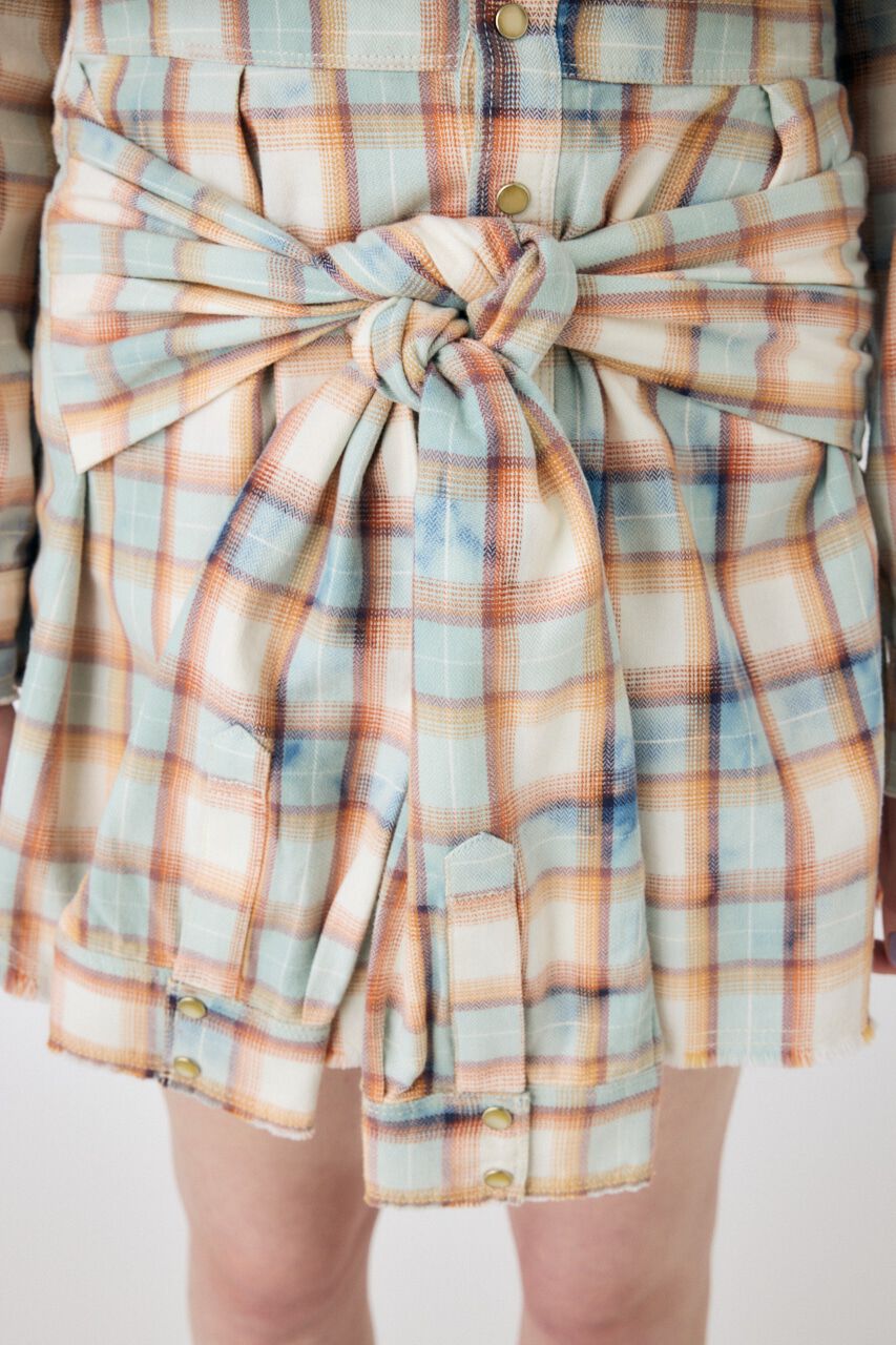 MOUSSY「BLEACH CHECK スカート」|スカート|