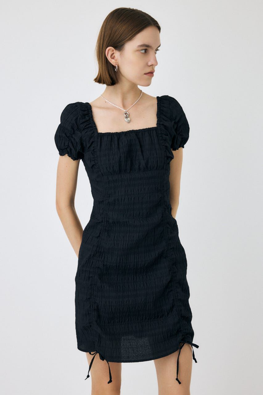 MOUSSY「GATHER RIBBON ミニドレス」|ワンピース|