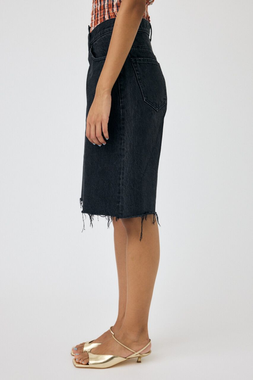 MOUSSY「CROSS WAIST ハーフパンツ」|デニム|