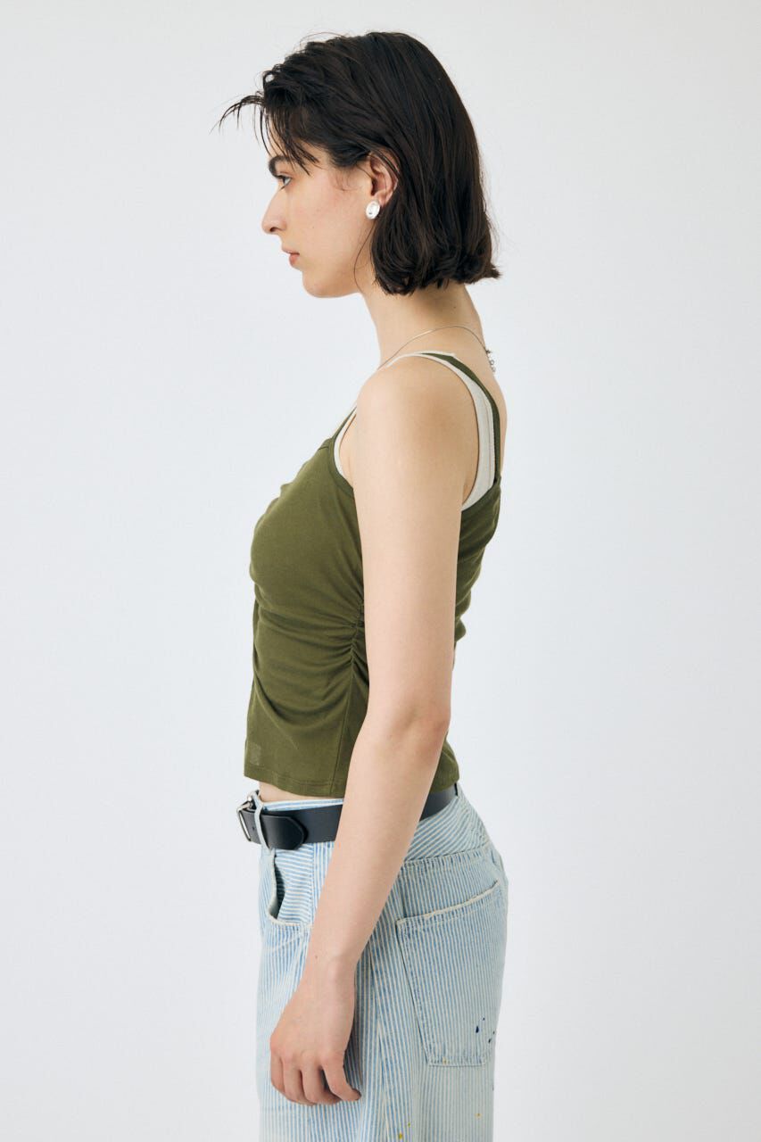 MOUSSY「DOUBLE LAYERED SHEER タンク」|タンクトップ|