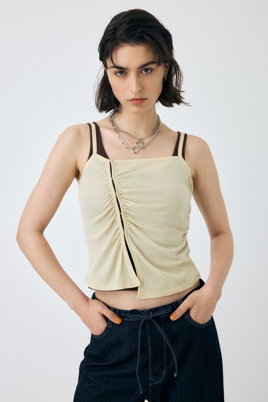 MOUSSY「DOUBLE LAYERED SHEER タンク」|タンクトップ|