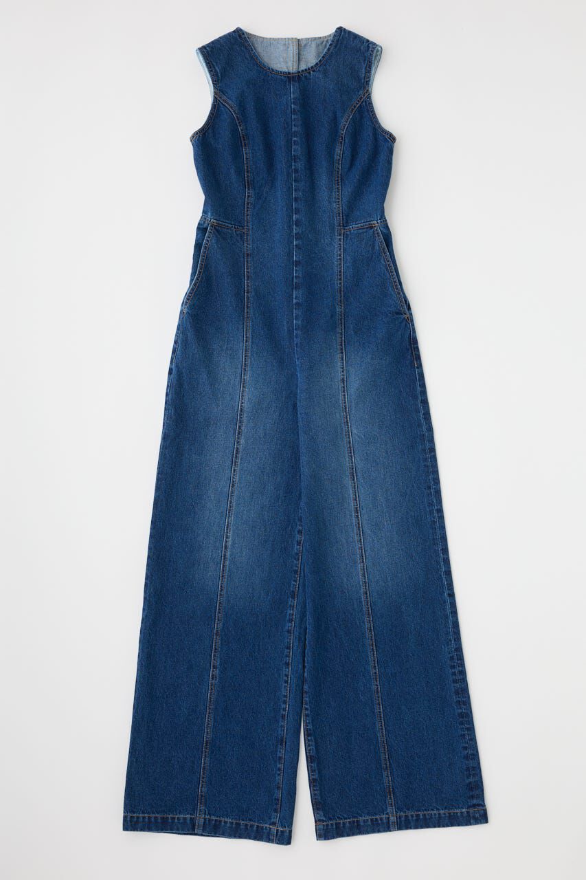 MOUSSY「BACK SLIT DENIM  オールインワン」|その他|