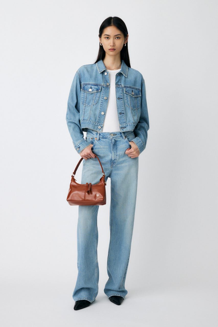 MOUSSY「TENCEL(TM) DENIM SHORT ジャケット」|デニムジャケット|