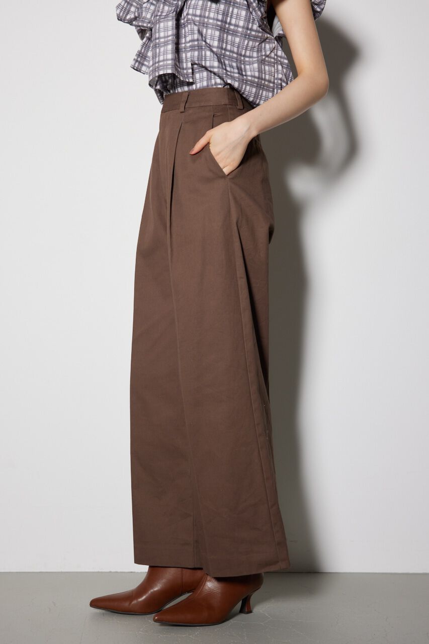 rienda「フロントタックチノジャストウエストパンツ」|その他|