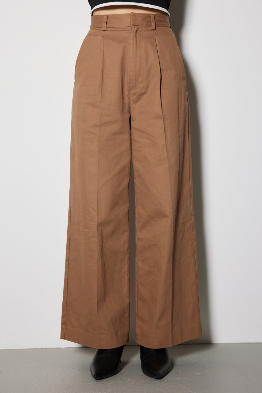 rienda「フロントタックチノジャストウエストパンツ」|その他|