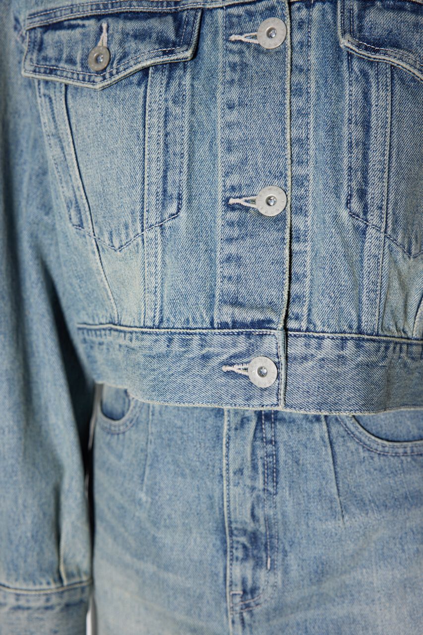 rienda「ビジューカラーＧジャン」|デニムジャケット|