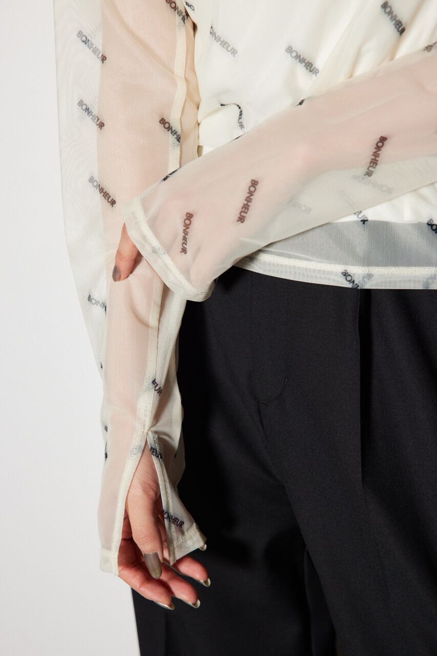 rienda「スラッシュロゴシアートップス」|Tシャツ・カットソー|