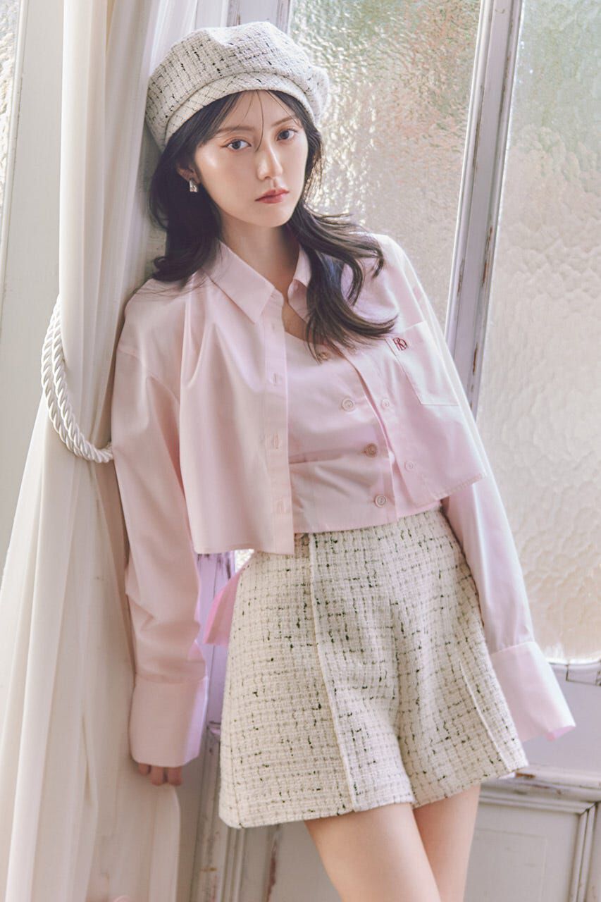 rienda「バックリボンレイヤードシャツ」|シャツ・ブラウス|