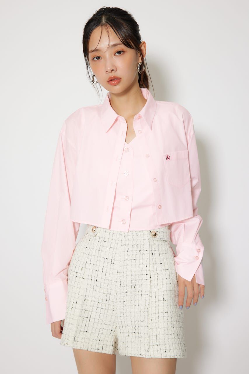 rienda「バックリボンレイヤードシャツ」|シャツ・ブラウス|