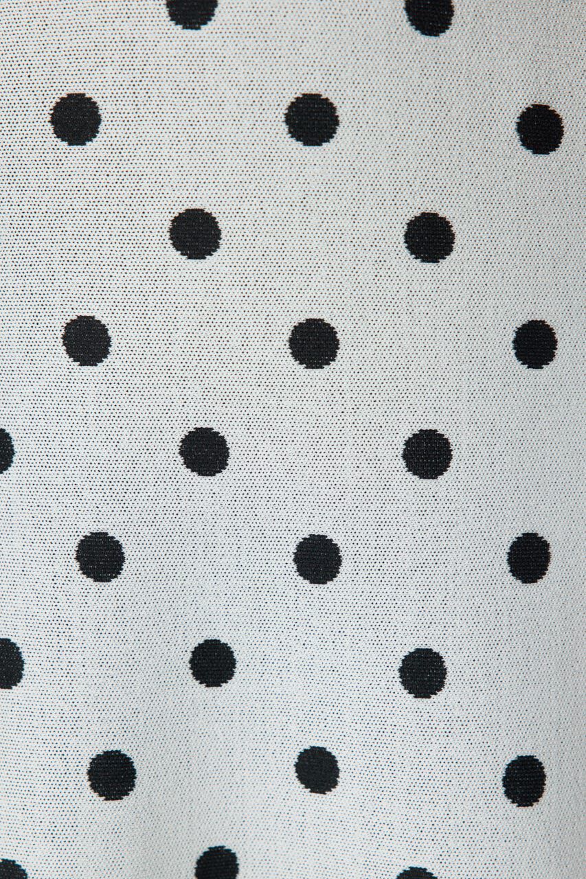 rienda「リボンデザインドットニットワンピース」|ワンピース|