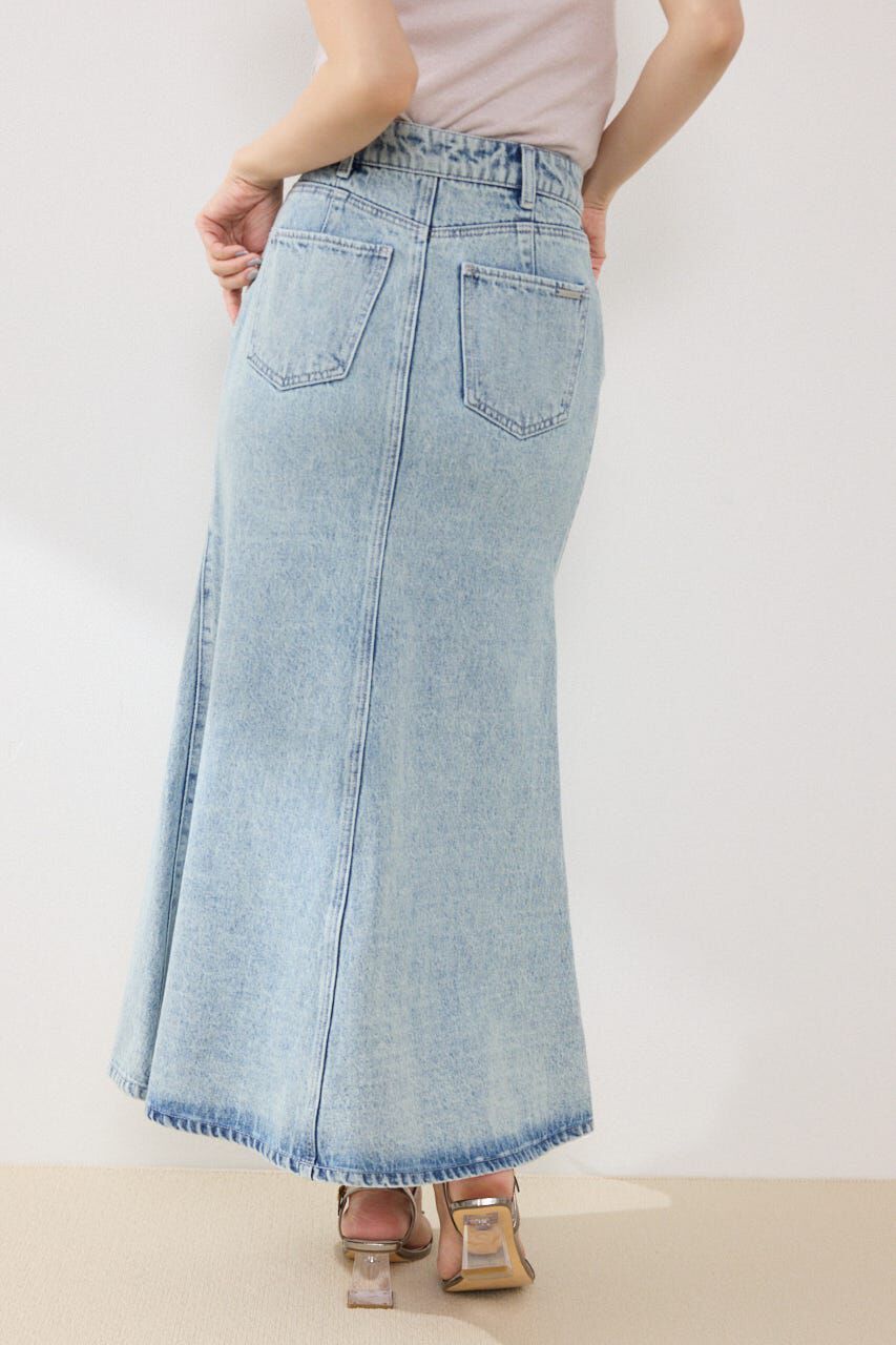 rienda「ダブルベルトマーメイドデニムスカート」|スカート|