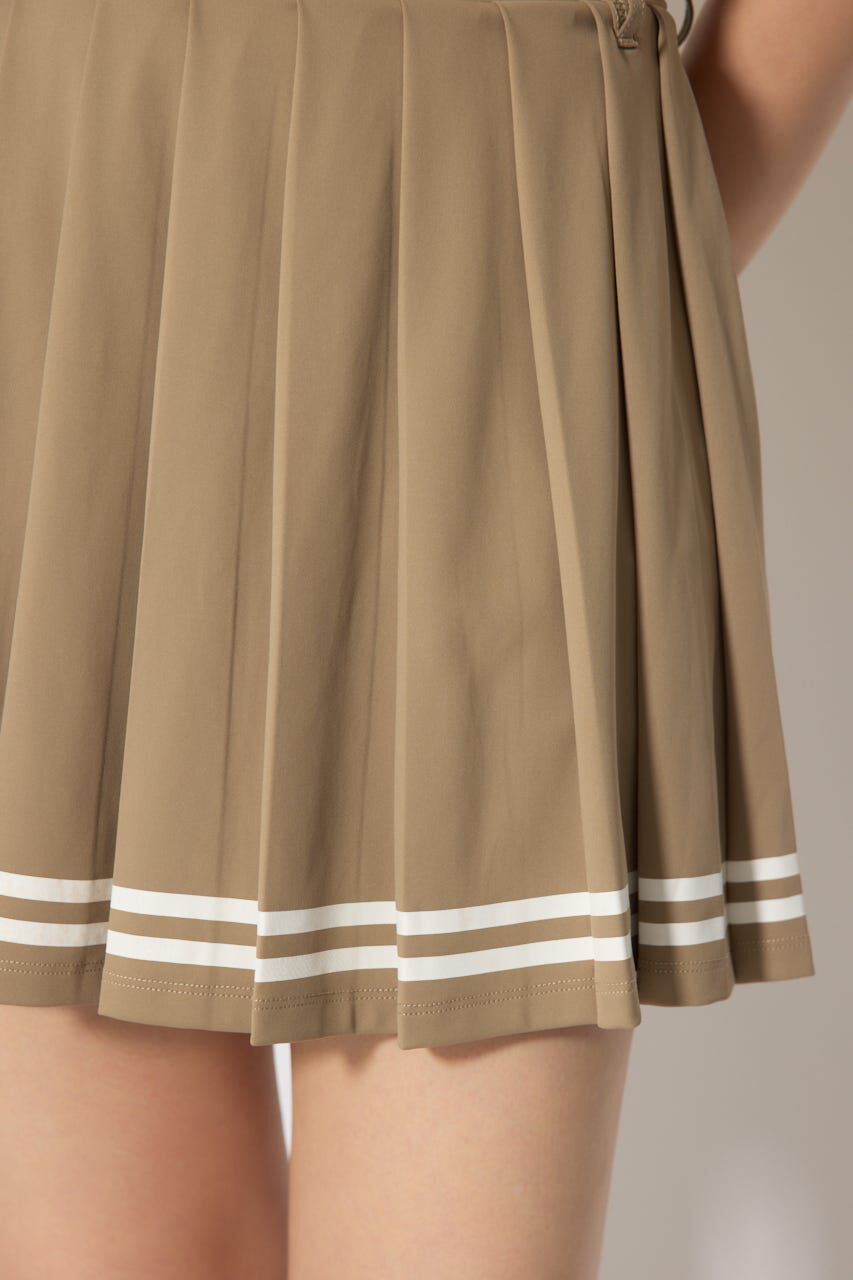 rienda「ラインプリーツフレアスカート」|スカート|