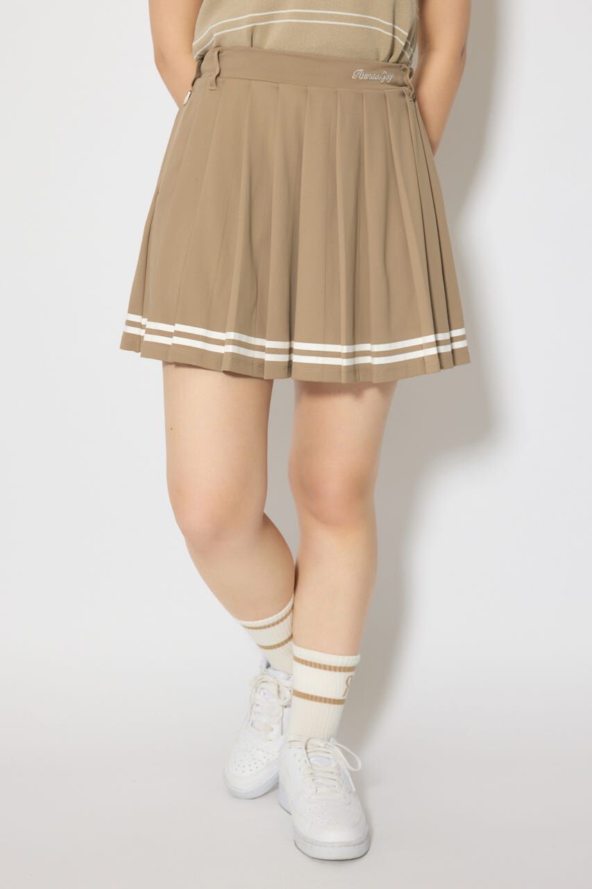 rienda「ラインプリーツフレアスカート」|スカート|