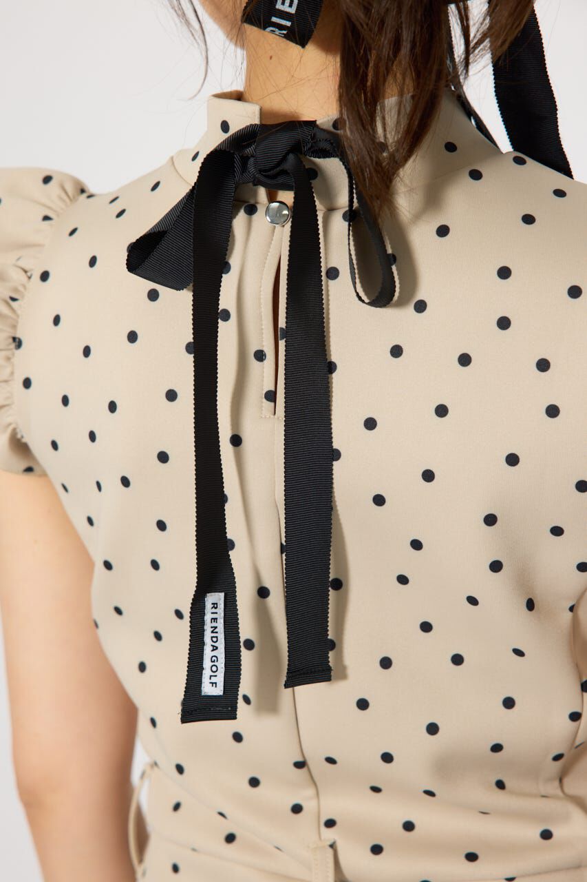 rienda「バックリボンフリルスリーブワンピース」|ワンピース|