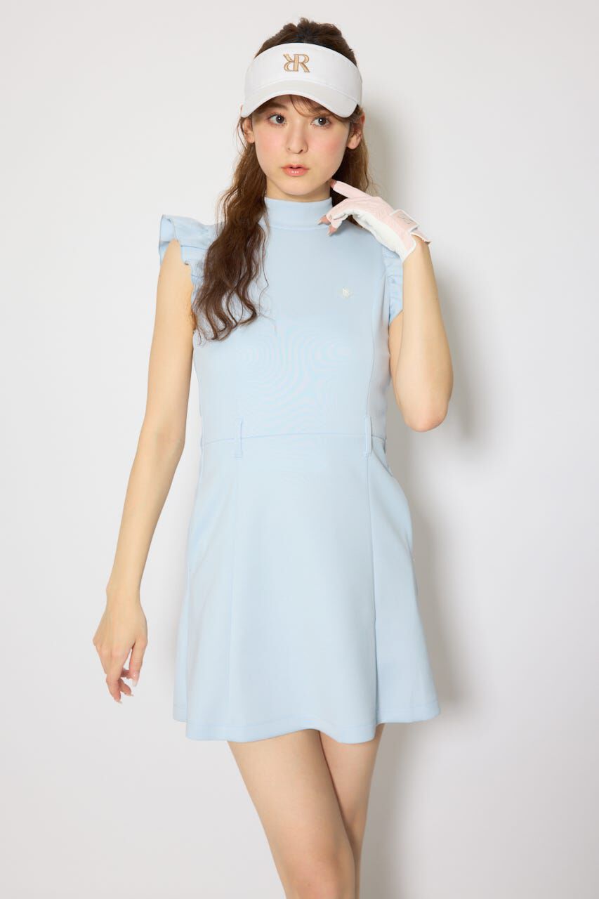 rienda「バックリボンフリルスリーブワンピース」|ワンピース|L/BLU1