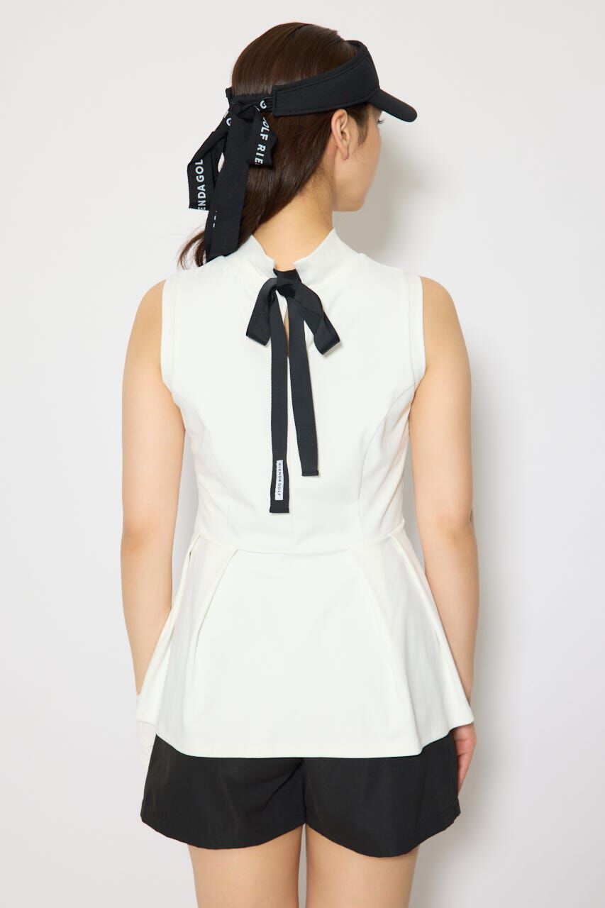 rienda「バックリボンペプラムトップス」|Tシャツ・カットソー|