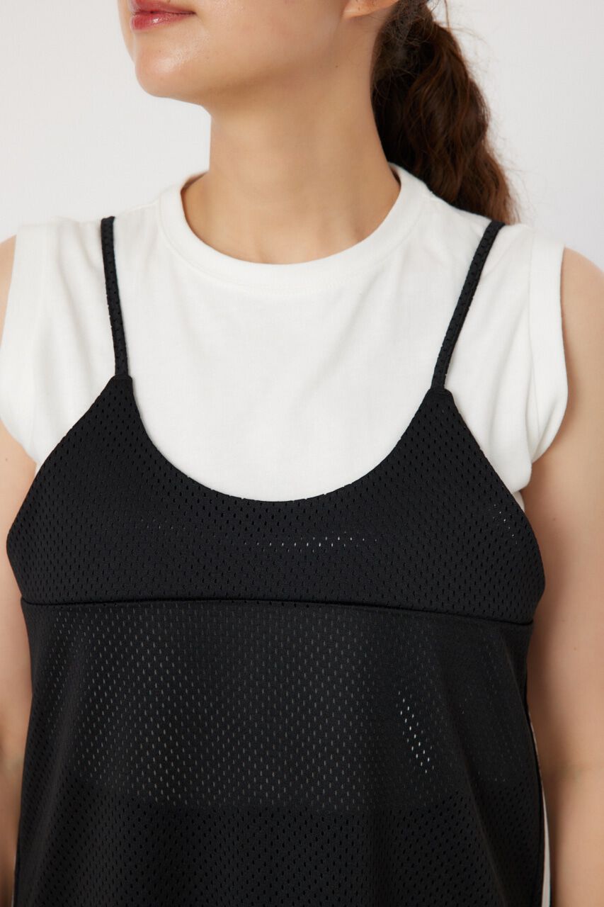 RODEO CROWNS「メッシュ切り替えラインキャミワンピース」|ワンピース|