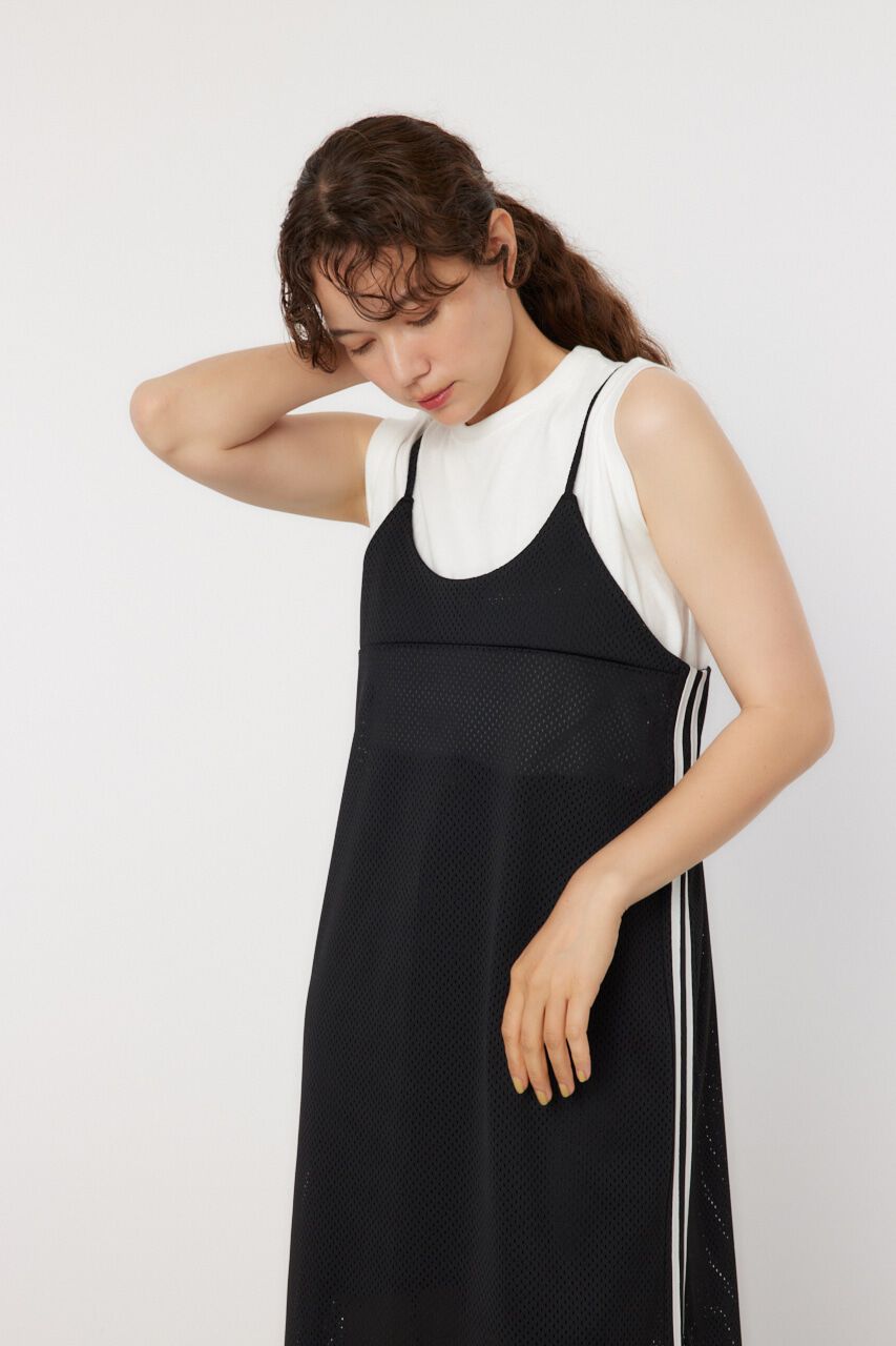 RODEO CROWNS「メッシュ切り替えラインキャミワンピース」|ワンピース|