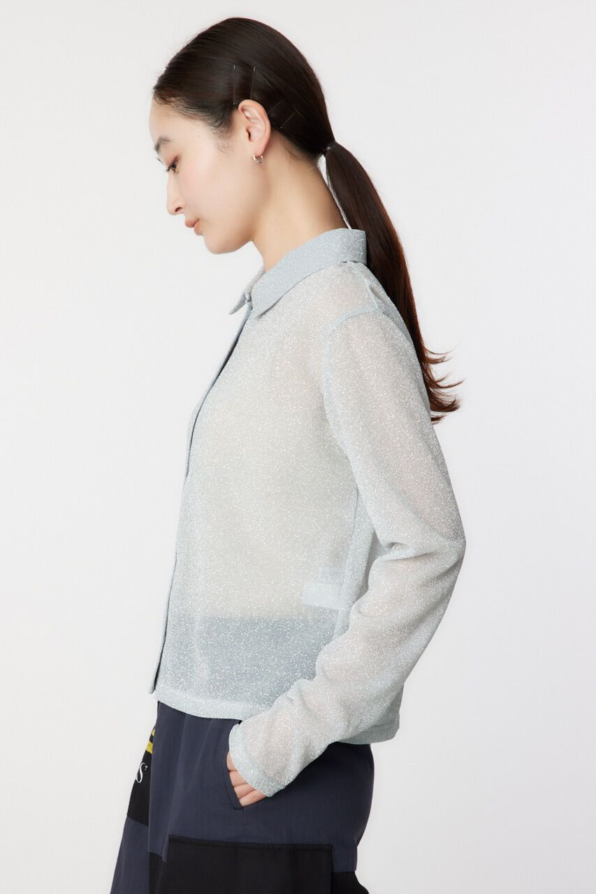 RODEO CROWNS「ラメシアーシャツ」|シャツ・ブラウス|