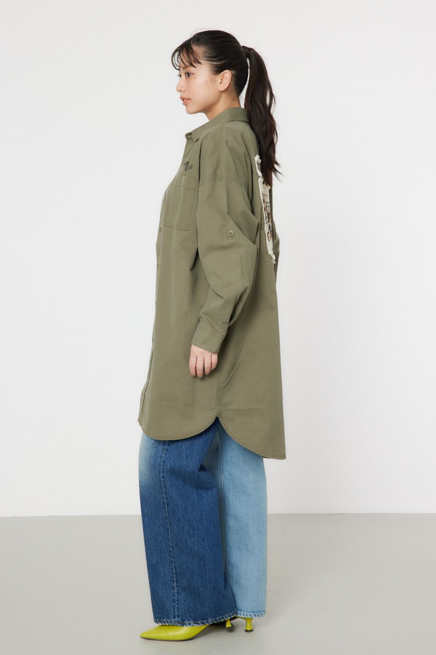 RODEO CROWNS「ATTRACTIVEミリタリーシャツワンピース」|ワンピース|