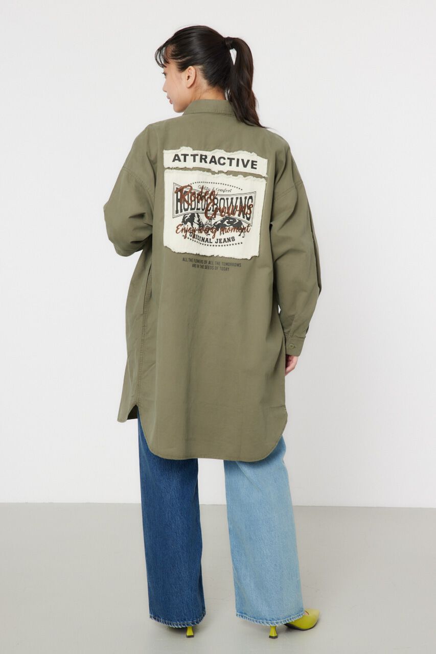 RODEO CROWNS「ATTRACTIVEミリタリーシャツワンピース」|ワンピース|