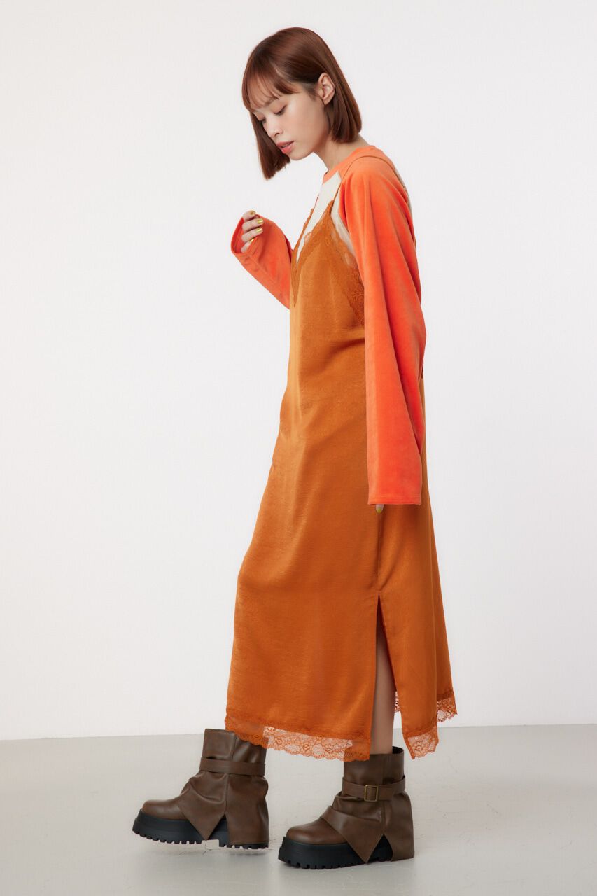 RODEO CROWNS「サテンレースキャミワンピース」|ワンピース|