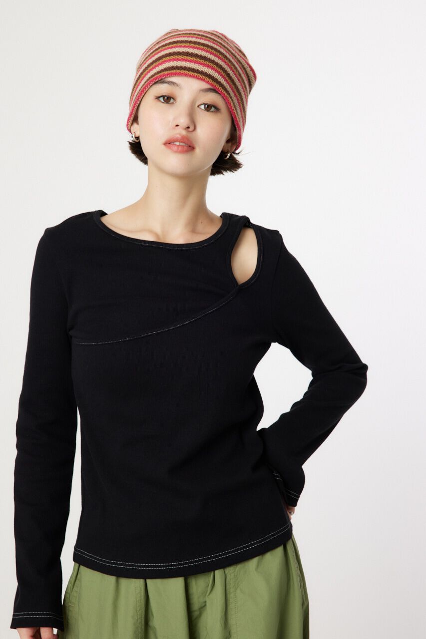 RODEO CROWNS「レイヤードライクトップス」|Tシャツ・カットソー|BLK