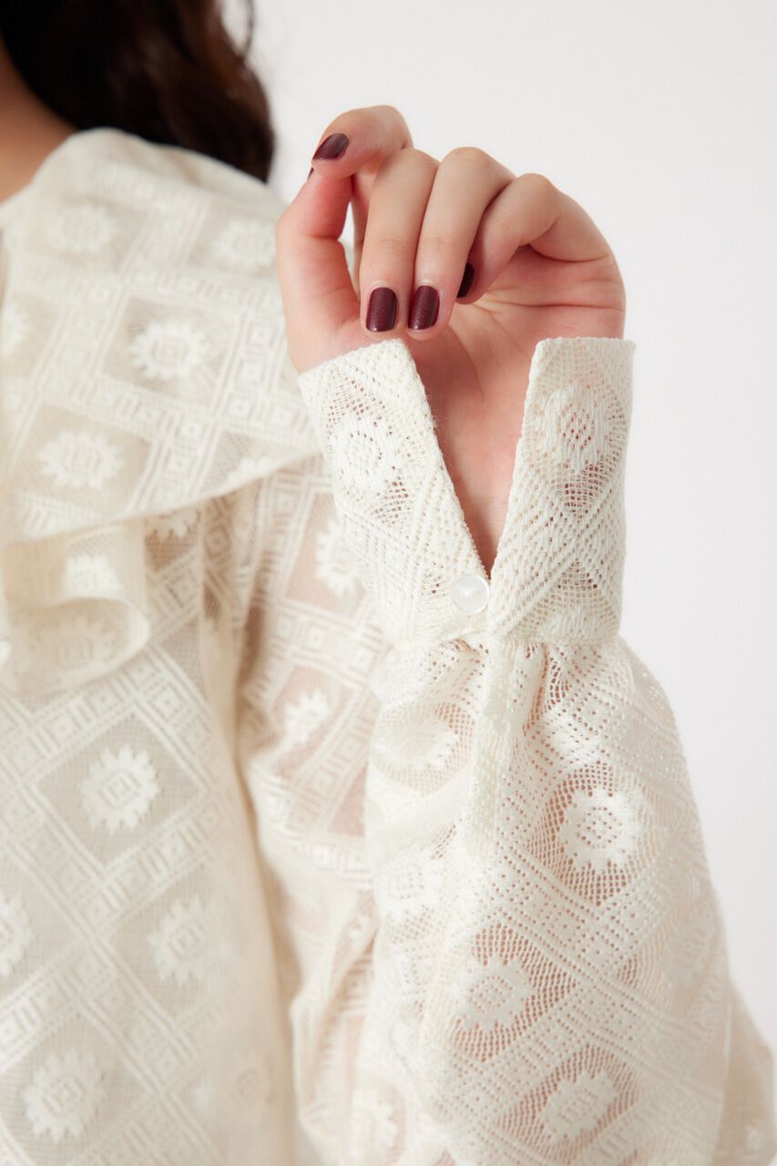 RODEO CROWNS「ラッフルレースボレロ」|シャツ・ブラウス|