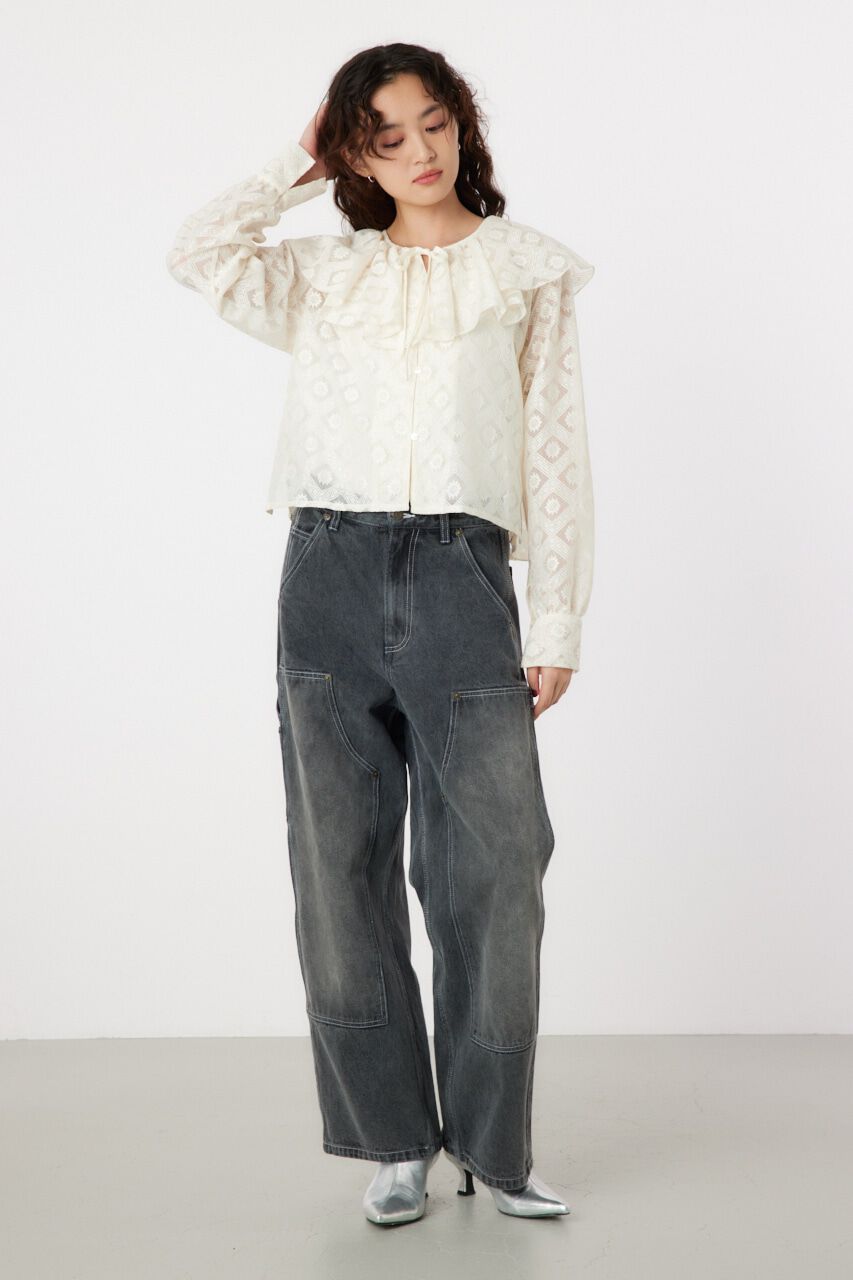 RODEO CROWNS「ラッフルレースボレロ」|シャツ・ブラウス|