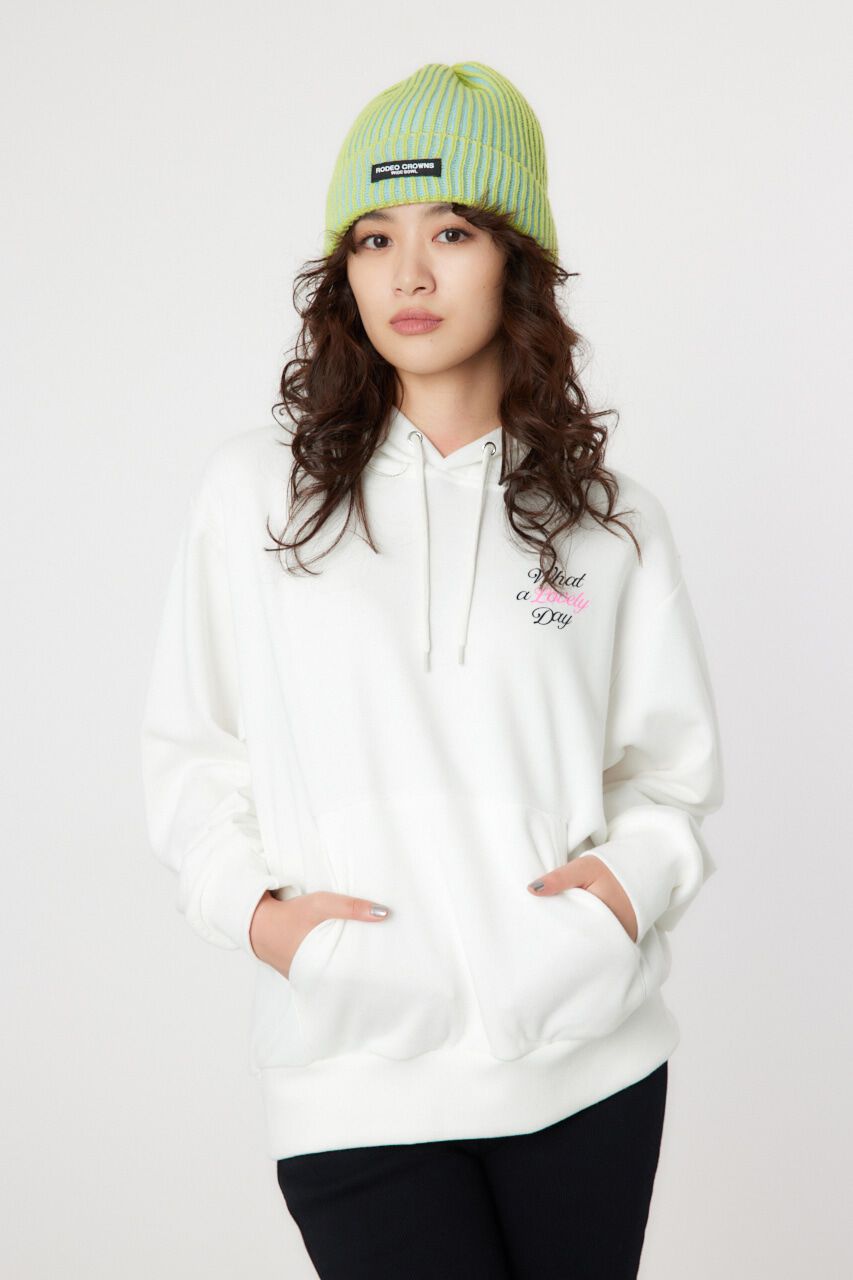 RODEO CROWNS「Neon Color Print パーカー」|パーカー|O/WHT1