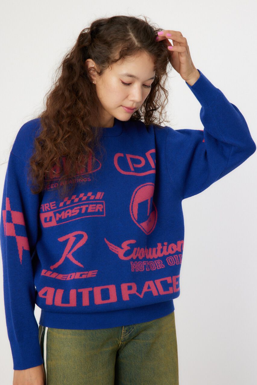 RODEO CROWNS「オートレースニットトップス」|ニット・セーター|