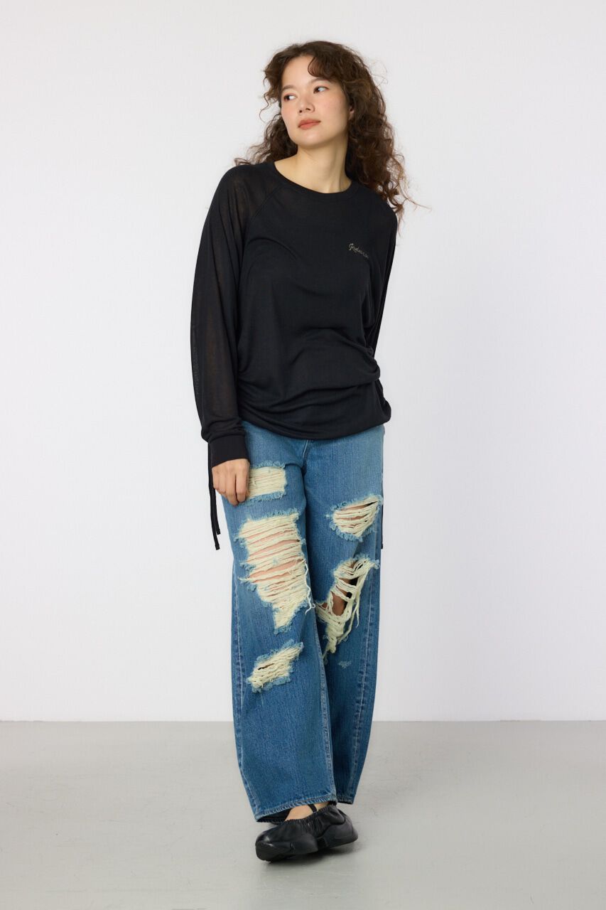 RODEO CROWNS「サイドシャーリングルーズトップス」|Tシャツ・カットソー|