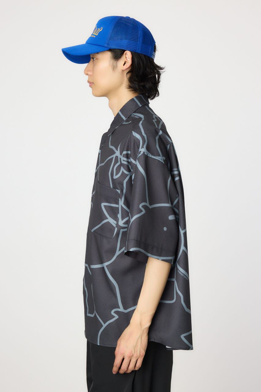 RODEO CROWNS「アブストラクトホエールシャツ」|シャツ・ブラウス|