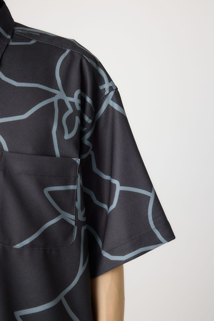 RODEO CROWNS「アブストラクトホエールシャツ」|シャツ・ブラウス|