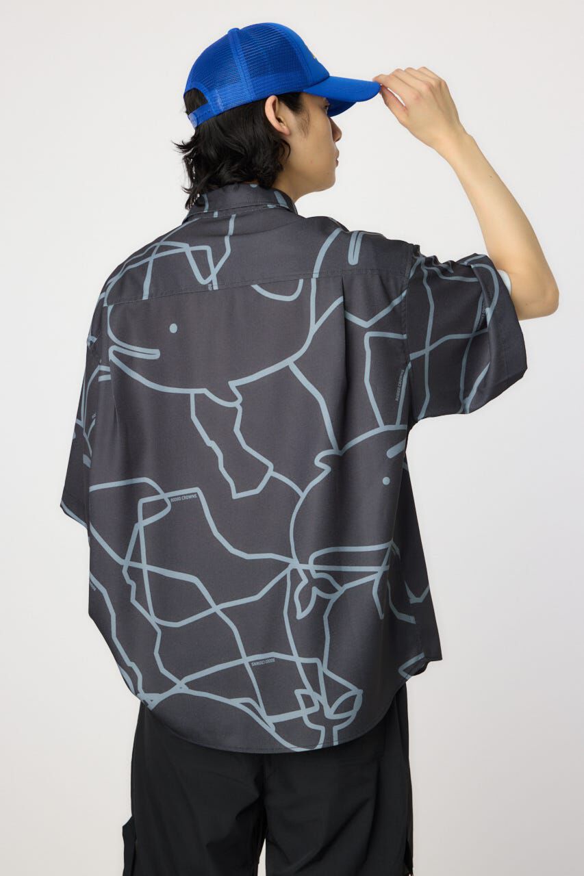 RODEO CROWNS「アブストラクトホエールシャツ」|シャツ・ブラウス|